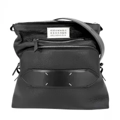 マルタンマルジェラ ショルダーバッグ レディース 5AC 肩掛け 斜め掛け MAISON MARGIELA メゾンマルジェラ MARTIN MARGIELA レザー ブラック 黒 シルバー金具【中古品】