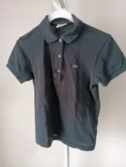 【LACOSTE　ラコステ】レディース　ポロシャツ　黒色　Lサイズ