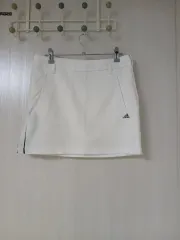 アディダス 白 レディース ゴルフ スカート