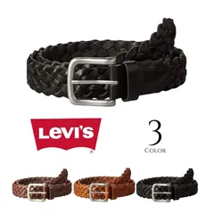 【Levi's】メッシュ レザー 編み込みベルト 本革 牛革 メンズ 6607のサムネイル