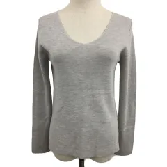 アーバンリサーチ URBAN RESEARCH セーター ニット Vネック プルオーバー 無地 ウール 長袖 Free グレー