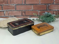1890～1910 vintage central union タバコ缶 ティン - メルカリ