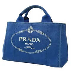【中古】PRADA | プラダ カナパ MINI ミニ ハンドバッグ ブルー【尾張小牧店】