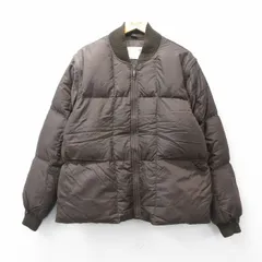 L/古着 シアーズ 長袖 ダウン ジャケット メンズ 80年代 80s 茶 26feb17