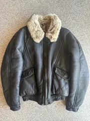 BALLY EURO vintage 80s- リアルムートン レザージャケットのサムネイル