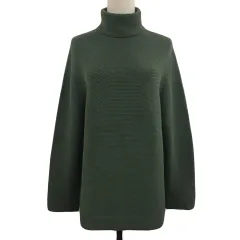 B&Y ユナイテッドアローズ BEAUTY&YOUTH ビューティー&ユース セーター ニット プルオーバー タートルネック 無地 長袖 M 緑 グリーン