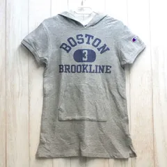 X-girl エックスガール Champion チャンピオン フード ワンピース 110 グレー パーカー