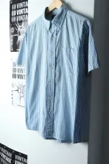 （ M ー XL ） ポロ Ralph Lauren(ラルフローレン) 半袖シャツ シャツ ストライプ ポニー- 142EC