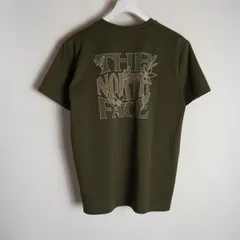 美品 THE NORTH FACE ザ ノースフェイス S/S Daylily Logo Tee デイリリー ロゴ ティー Tシャツ 半袖 NT32381 オリーブ S 1269Q★4