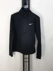NIKE(ナイキ) プロ ハーフジップ ワーム 長袖 裏起毛 長袖Tシャツ 黒 レディース L