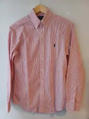 ポロ Ralph Lauren(ラルフローレン) ストライプ シアサッカー シャツ 兼用 XS サイズ