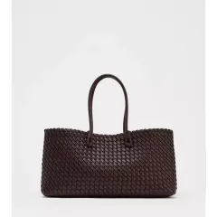 ZARA ザラ バッグ ツイスト トートバッグ バーガンディレッド