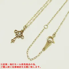 ※併売商品※◆中古◆agete【アガット】ダイヤ付きネックレス K10PG ピンクゴールド アクセサリー レディース　M1698