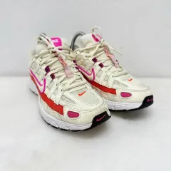 (245)ナイキ スニーカー P6000 ペール アイボリー チーム オレンジ ランニングシューズ