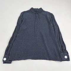 AKRIS　長袖ブラウス　アクリス ドット柄 希少 シルク100% 高級素材 絹 シャツ トップスのサムネイル
