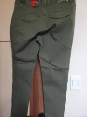 M サイズ カーキ色 レディース スパンコットン ズボン