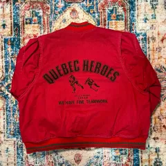 L 日本 ヴィンテージ バックプリント ブルゾン