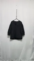 UNIQLO(ユニクロ) コットンブラウス (ブラック)