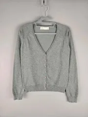 ZARA(ザラ) S レディース V ネック 基本 長袖 ニット カーディガン