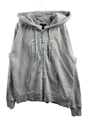 GAP(ギャップ) グレー ジップアップパーカー フード付き