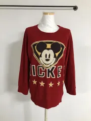 (正規品) ミッキーゴージオーバーサイズ ラウンドネック ニット (レディース 90)