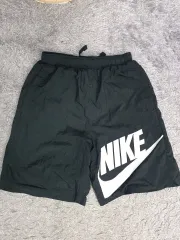 NIKE(ナイキ) 半ズボン nsw ウーブン ショートパンツ ビックロゴ 黒 ボーイズ xl