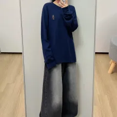 ポロラルフローレン ベア ワッフル ネイビー ロング スリーブ Tシャツ