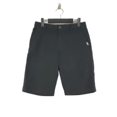 J6691 DICKIES ユニセックス 30インチ ブラック コットン ハーフパンツ