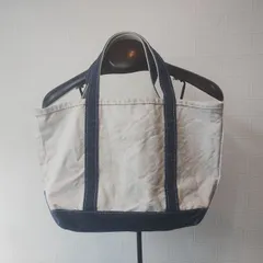 ■ 90〜00s ■ LLBean エルエルビーン ■ キャンバス地 トートバッグ ■ BOAT AND TOTE ボートアンドトート ■ Made in USA アメリカ製 ■ FFF1265