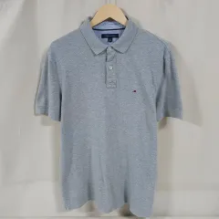 105)TOMMY Tommy Hilfiger トミーヒルフィガー 半袖 カラーTシャツ グレー