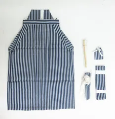限定品 /未使用品なのにこの価格/七五三 男の子用袴(小物付き) 5歳 未使用品 紺×グレー系 シマ お祝い 753 記念日 和装でイケてる c5740