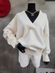 (新品) ニットセットアップ華奢フィットデイリーニット高級ルック COLOR