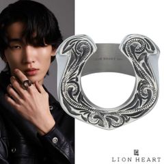 エムズコレクション シャープダブルリング ネックレス 50cmシルバー925 