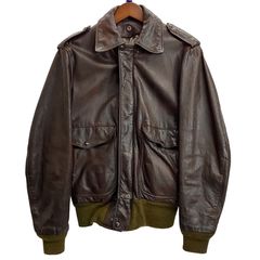 ショット 80s レザージャケット A-2 ヴィンテージ 42 XL ブラウン