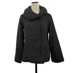 アズノウアズ ピンキー AS KNOW AS PINKY コート 中綿 ショールカラー ミドル丈 無地 長袖 グレー