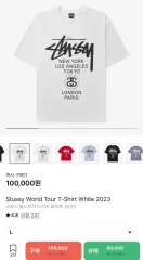 STUSSY(ステューシー) ワールドツアー Tシャツ ホワイト