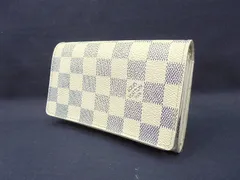 26g-255x【中古】LOUIS VUITTON　ﾙｲｳﾞｨﾄﾝ ﾎﾟﾙﾄ ﾓﾈ ﾋﾞｴ ﾄﾚｿﾞｰﾙ　ﾀﾞﾐｴ　ｱｽﾞｰﾙ　N61744　二つ折り財布