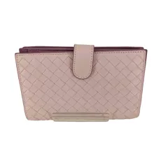 ボッテガヴェネタ BOTTEGA VENETA イントレチャート レザー 編み込み 2つ折り 財布 レディース 表記無 