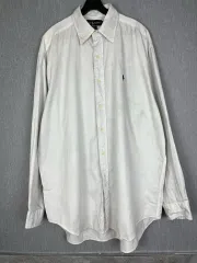 L ポロラルフローレン 白 シャツ