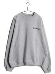 【お得なクーポン配布中!】 00s ★ エルエルビーン チャンピオン 別注 前V スウェット メンズ XL 程 古着 オールド アウトドア トレーナー 裏起毛 大きいサイズ 杢 灰