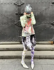 ウォロングソリューション wrongsolution レオパード スカート 出品 ブランド ロング