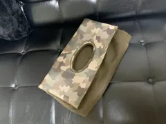 日本ブランド PURPLE & YELLOW カモフラージュ クラッチバッグ