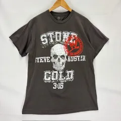 WWE STONE COLD ストーン・コールド Steve Austin SIX TIME WWE CHAMPION プリントTシャツ スカル サイズL  08032412 11