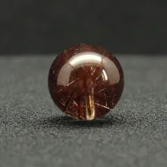 【美しい金針】上品な存在感を放つ 落ち着いた重厚感 ゴールドルチルクォーツ 約12.3ミリ【GHTU68 3g】ハンドメイド 交換用ゴム付＆巾着1枚 【金運ビジネス運】 京の蔵 誕生日プレゼント
