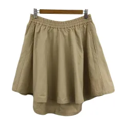 ソニア ソニアリキエル SONIA SONIA RYKIEL スカート フレア ミニ ウエストゴム フィッシュテール 無地 38 ベージュ