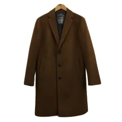 レイジブルー RAGEBLUE Raku motion コート チェスター 無地 長袖 M 茶 ブラウン