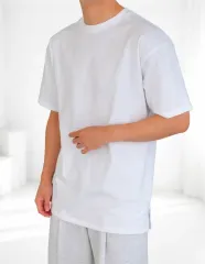 レイヤード スリット 半袖 Tシャツ ユニセックス