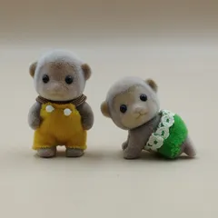 【D36929】シルバニアファミリー　サルの赤ちゃん　双子