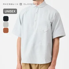【新品】AXESQUIN ELEMENTS アクシーズクインエレメンツ シアサッカーの半袖プルオーバーシャツ 21117のサムネイル
