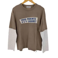 ビューティーアンドユースユナイテッドアローズ BEAUTY & YOUTH UNITED ARROWS 25SS CABARET POVAL キャバレーポバール 別注 P/P レイヤード Tシャツ メンズ JPN:M のサムネイル